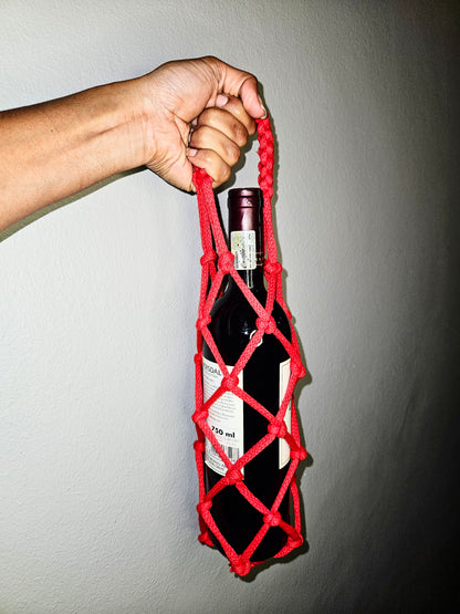 Handmade Macramé Wine Bottle Holder