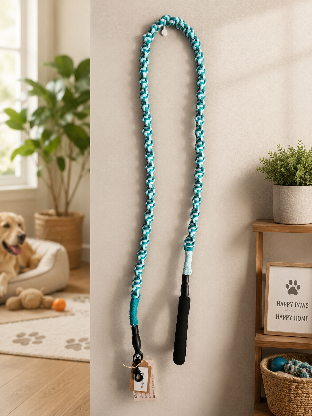 Wrapped Spiral Dog Lead - Medium-Large