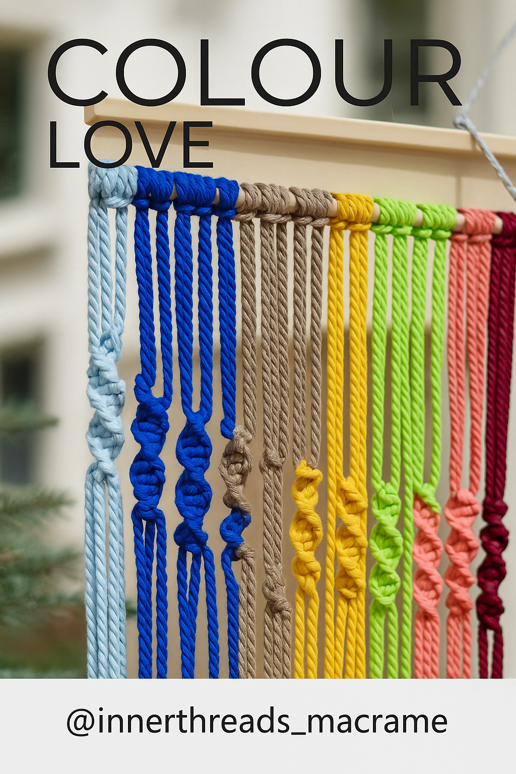 For the love of Colour Wall hanging