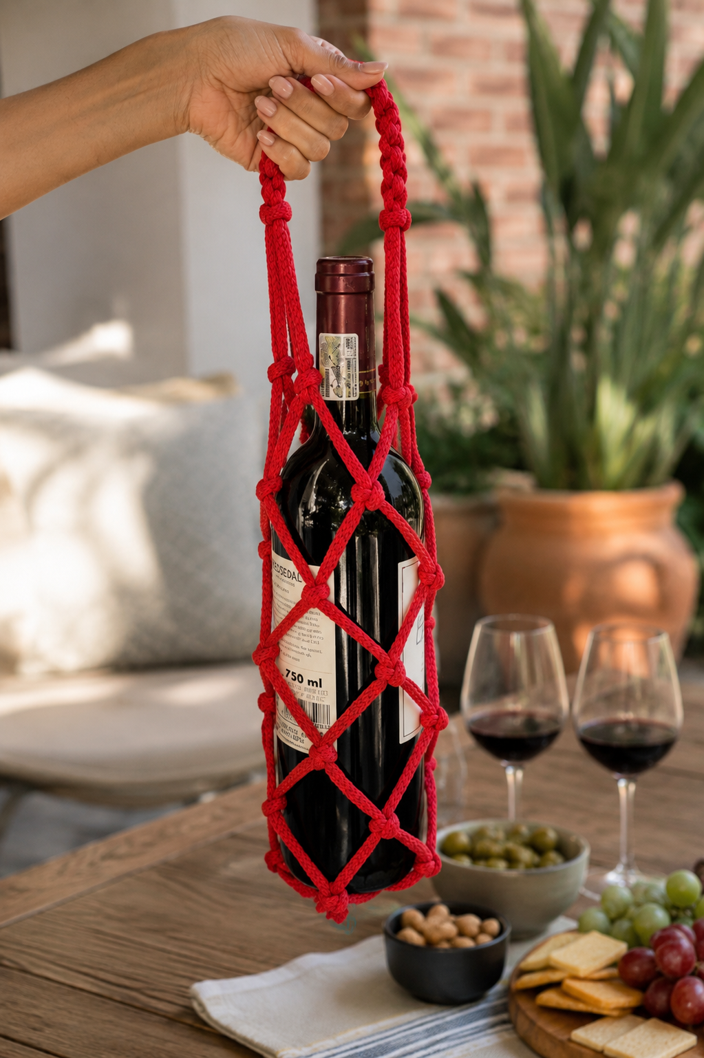 The Knot & Vine - Wine Bottle Holder