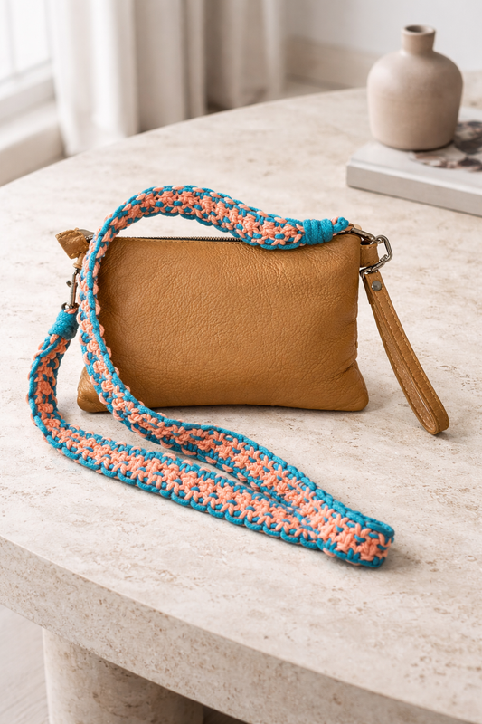 Double latch Bag Strap - 4 Toned