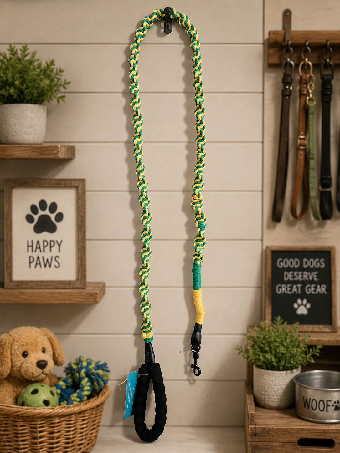Wrapped Spiral Dog Lead - Medium-Large