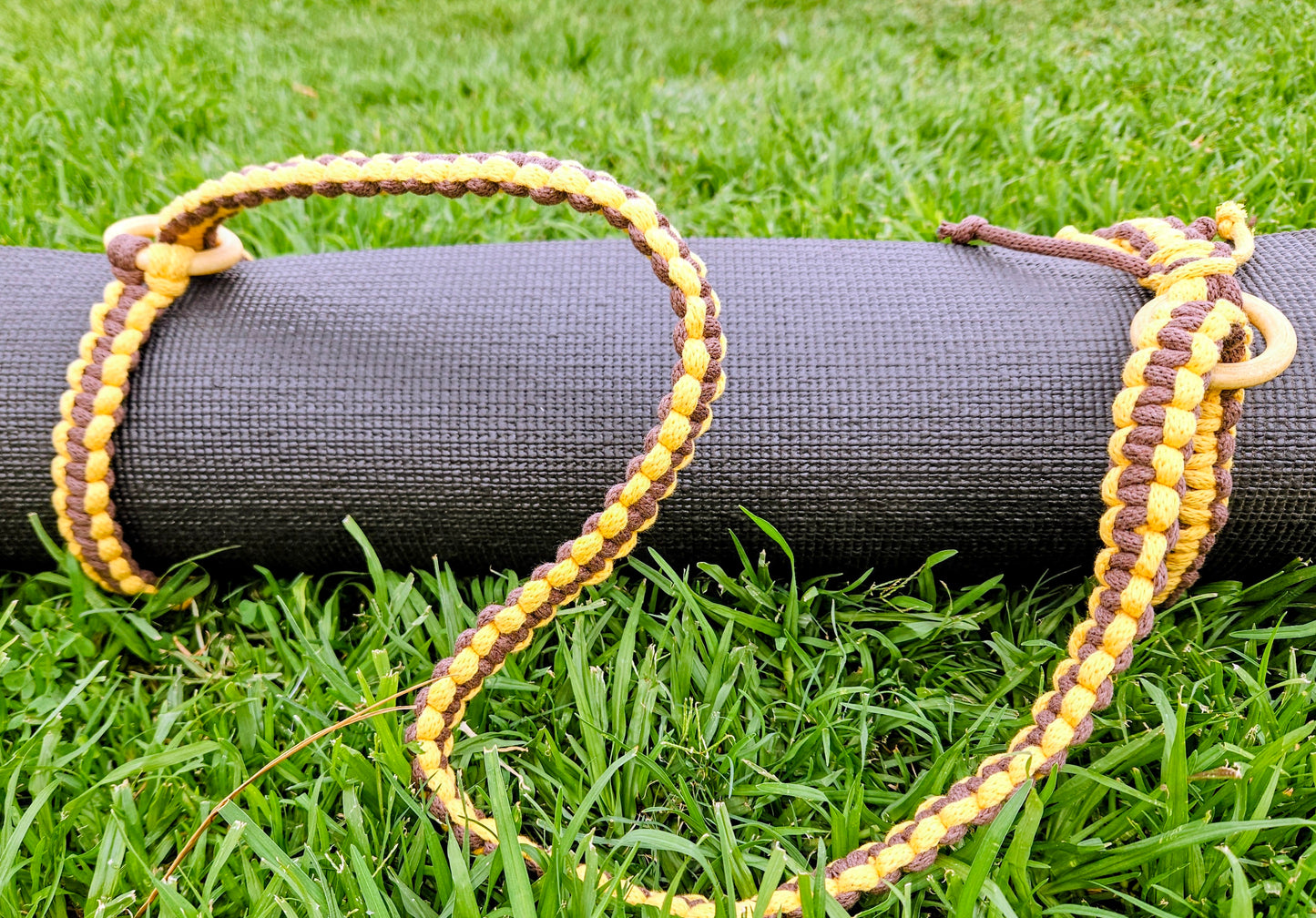 Mat Carrier - Mustard and brown